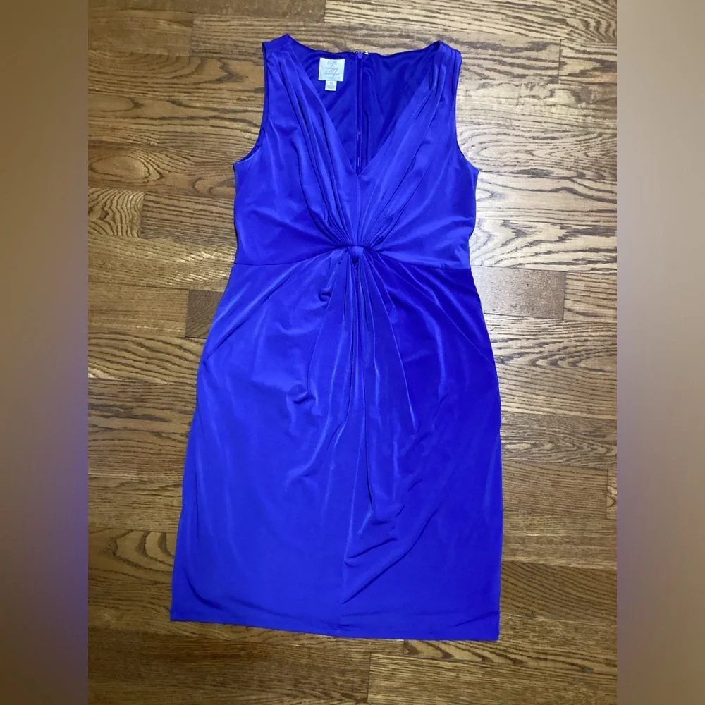 Suzi Chin for Maggy Boutique Party Dress Size 10 Royal Blue